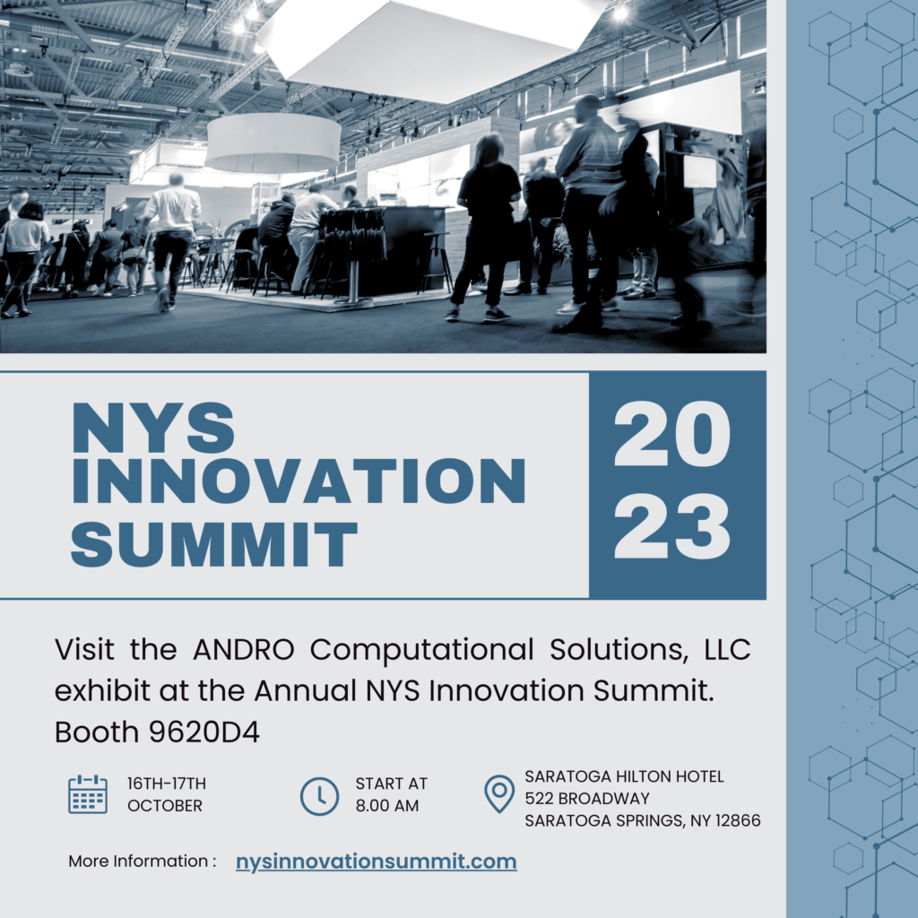 ANDRO to Exhibit at NYS Innovation Summit