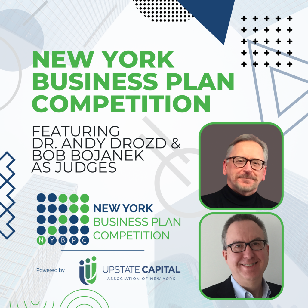 Dr. Andy Drozd & Bob Bojanek to Judge at Upcoming New York Business Plan Competition