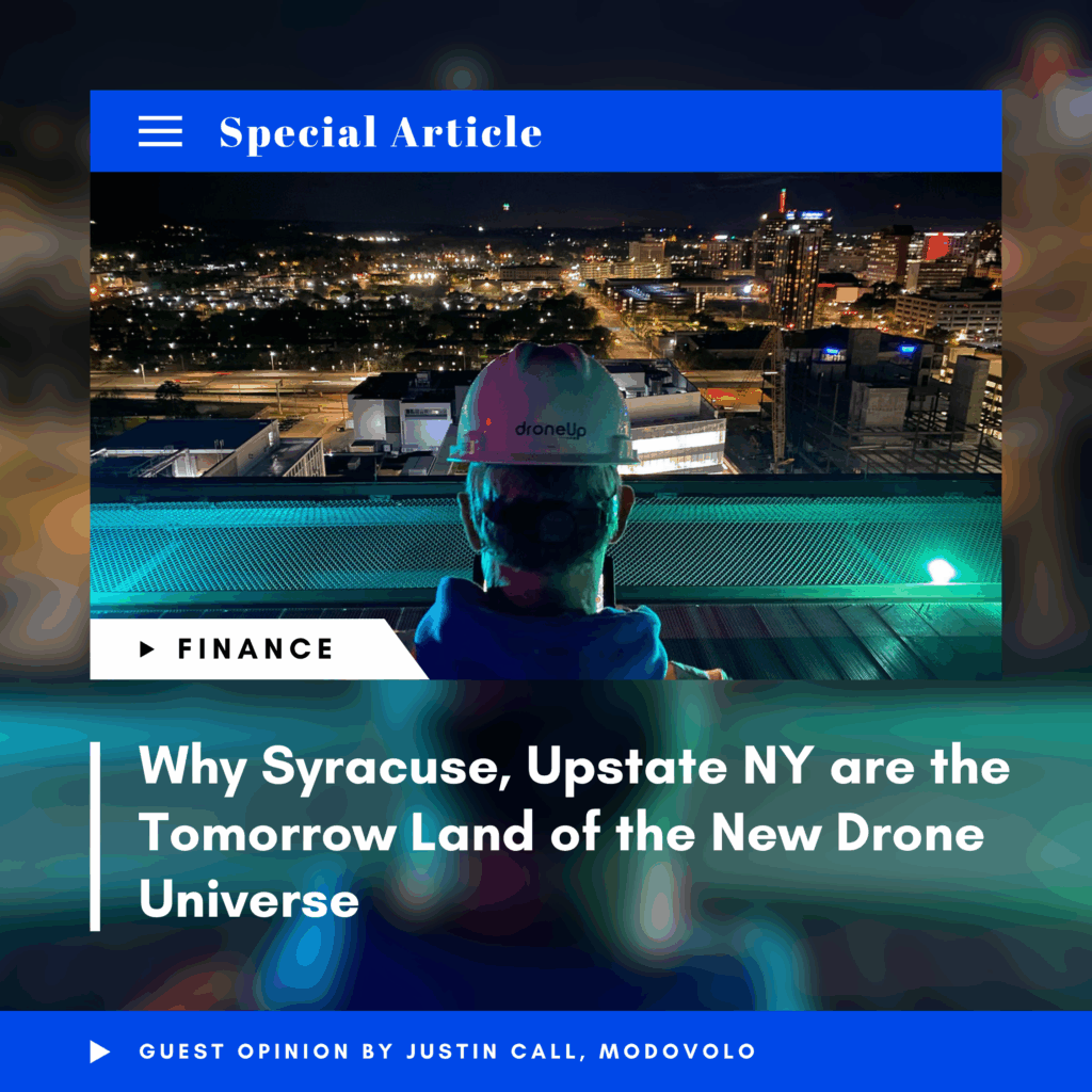 Why Syracuse, Upstate NY are the Tomorrow Land of the New Drone Universe: An article featuring ANDRO’s role in the CNY drone ecosystem that focuses on RF sense and avoid and leveraging Beyond 5G communications technologies.
