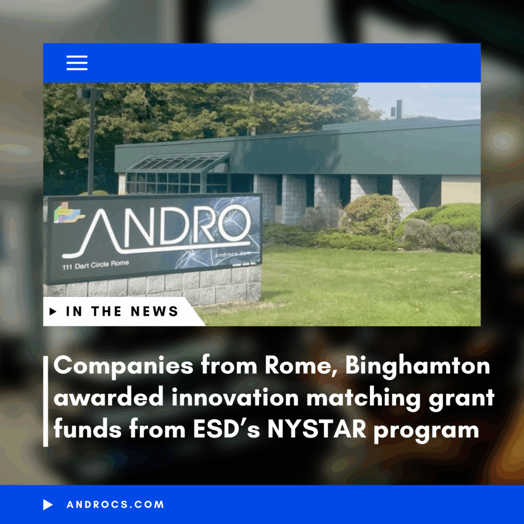 Companies from Rome, Binghamton awarded innovation matching grant funds from ESD’s NYSTAR program